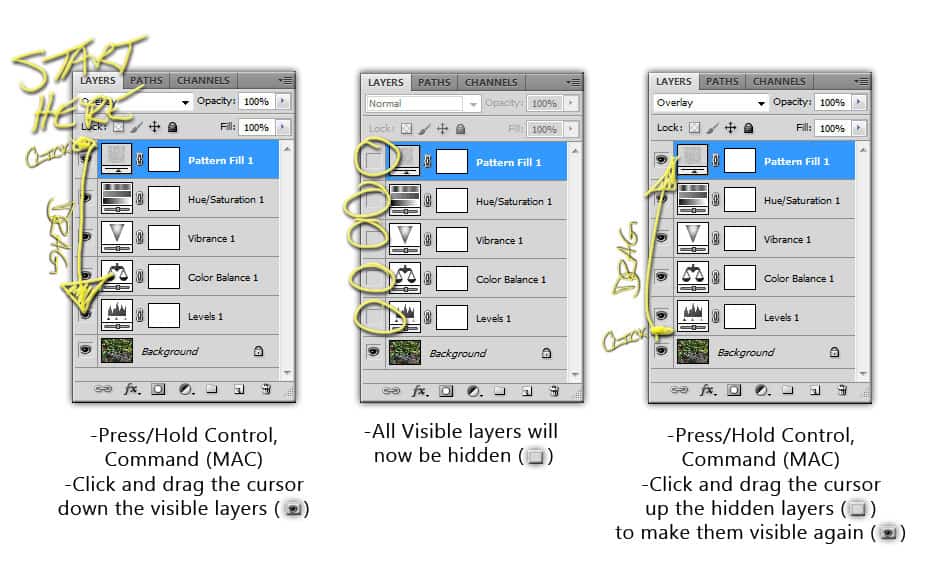 Quick Tip: Hiding Layers Quickly