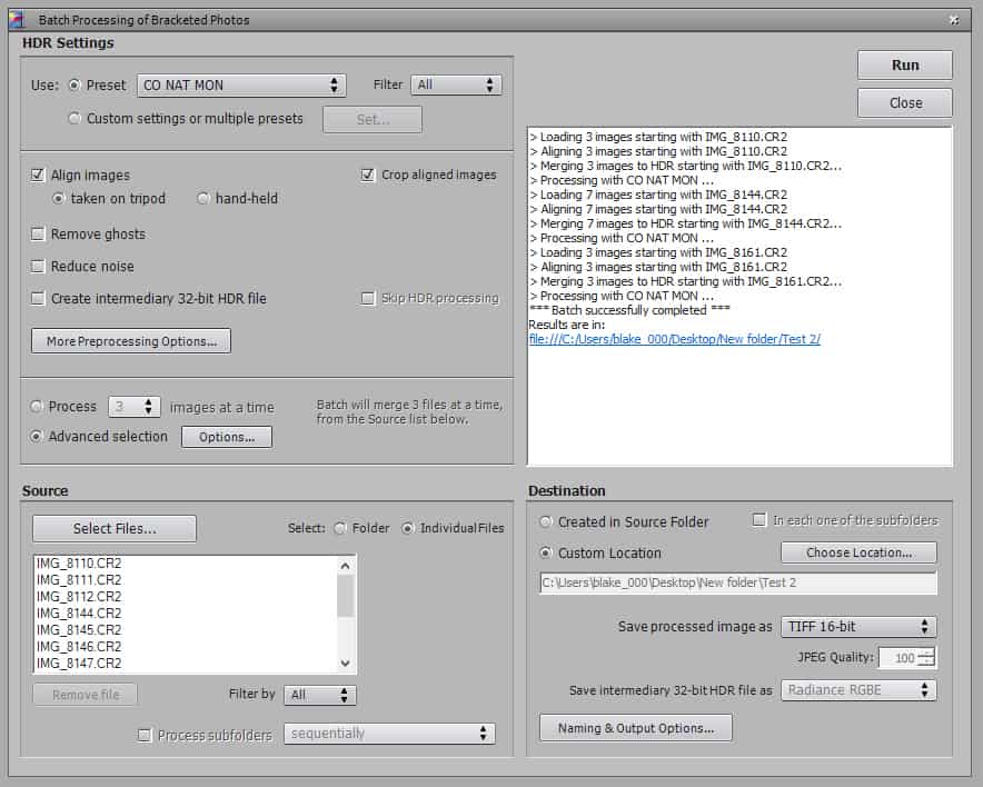 Batch Processing in Photomatix Pro 5.0