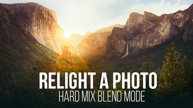 Relight a Photo with the Hard Mix Blend Mode