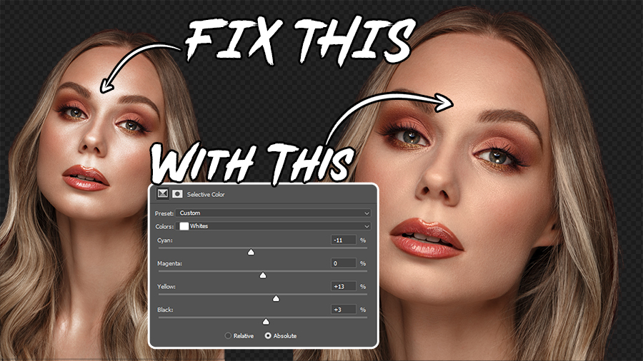 Fix Hot Spots & Highlight Blowouts with Selective Color in Photoshop