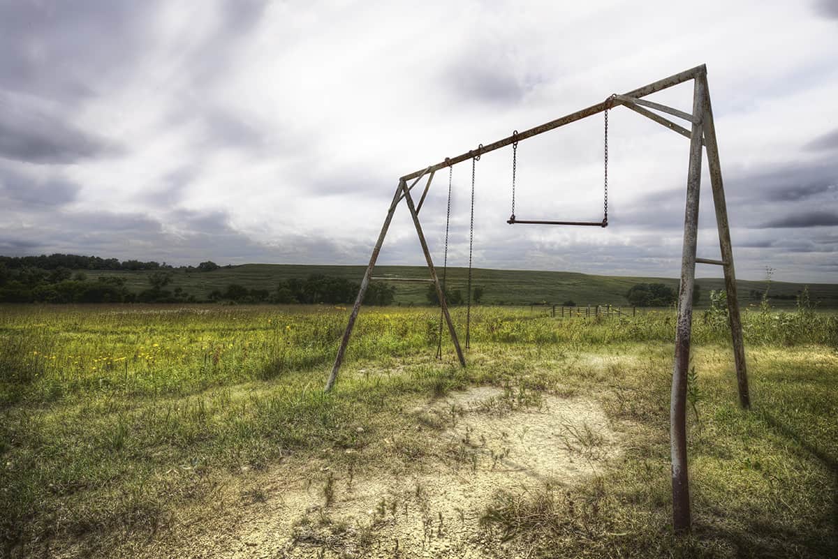 Tallgrass Prairie National Preserve swingset